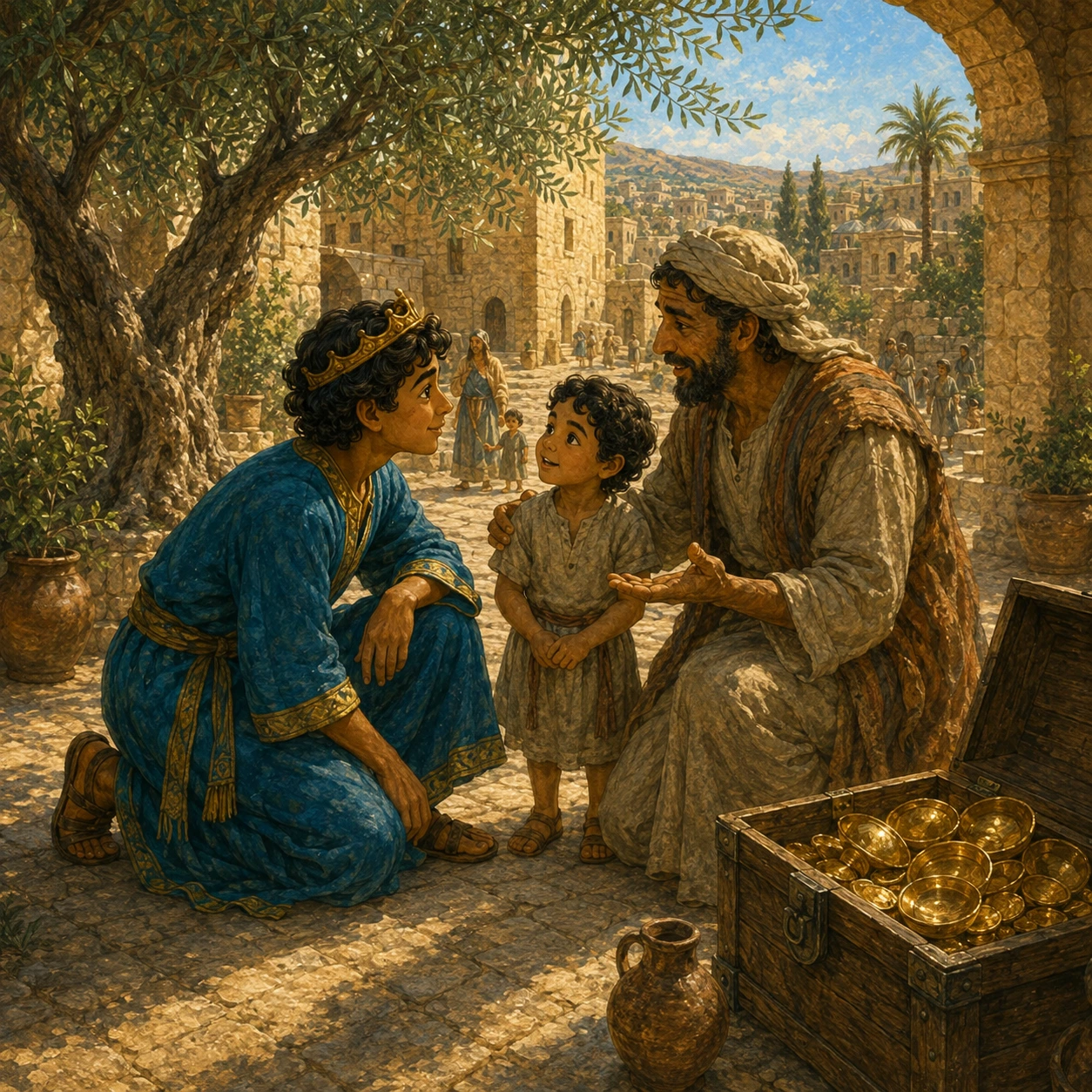 More than gold. Solomon did not ask for heaps of gold. He thought about his people. He wanted a gift that would help them.