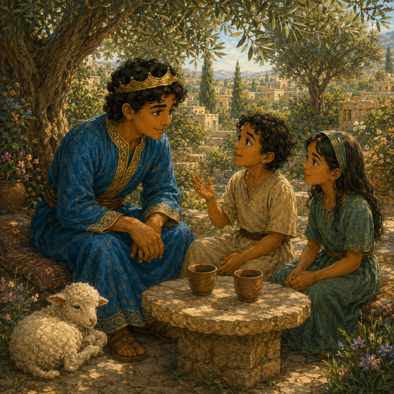Kind ears, kind hearts. Wise people take time to listen. They look for what is kind and safe. When you need help, ask a trusted grown-up.